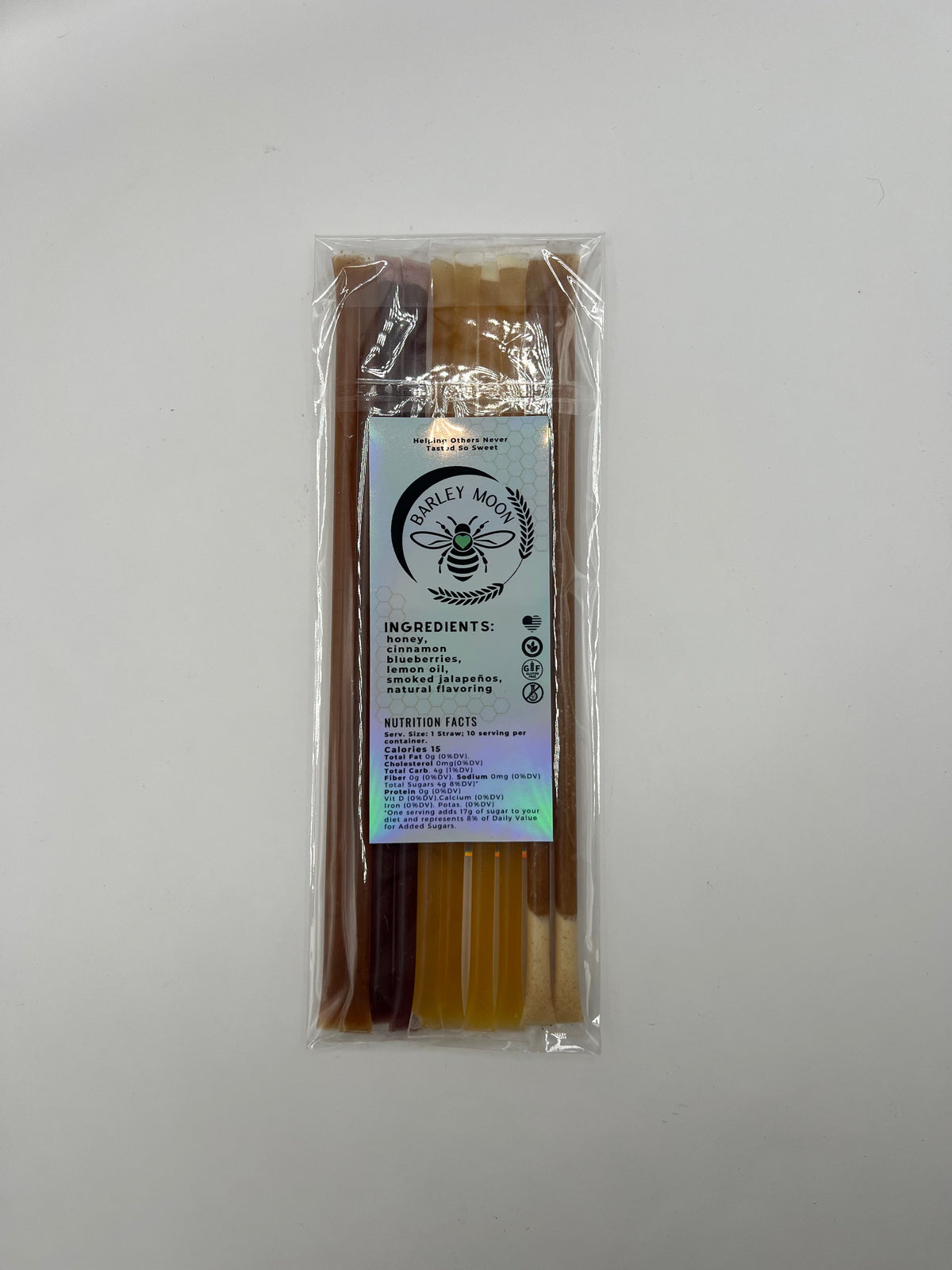 Barley Moon Botanicals Hive Five creamed honey straws