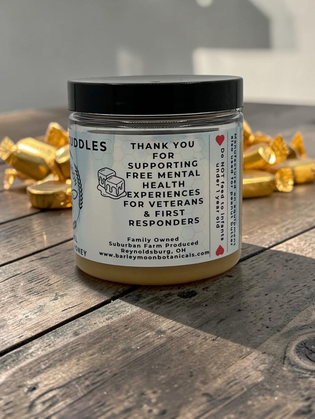 Barley Moon Botanicals Caramel Cuddles creamed honey