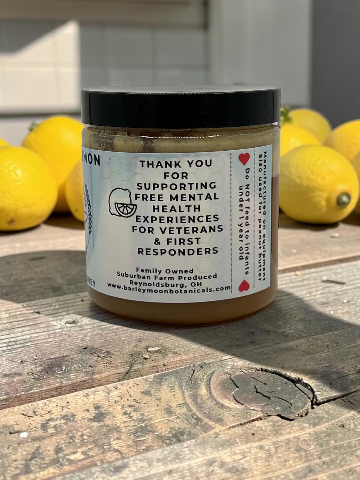 Barley Moon Botanicals Lovely Lemon creamed honey
