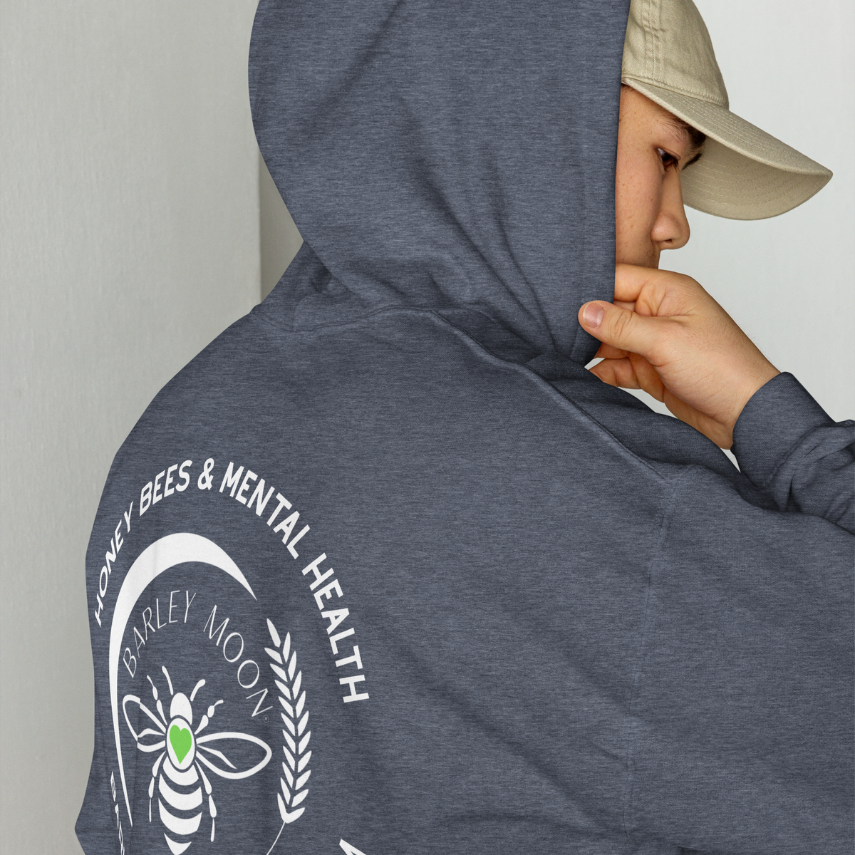 Honey Bees & Mental Health Hoodie – Dark Colors