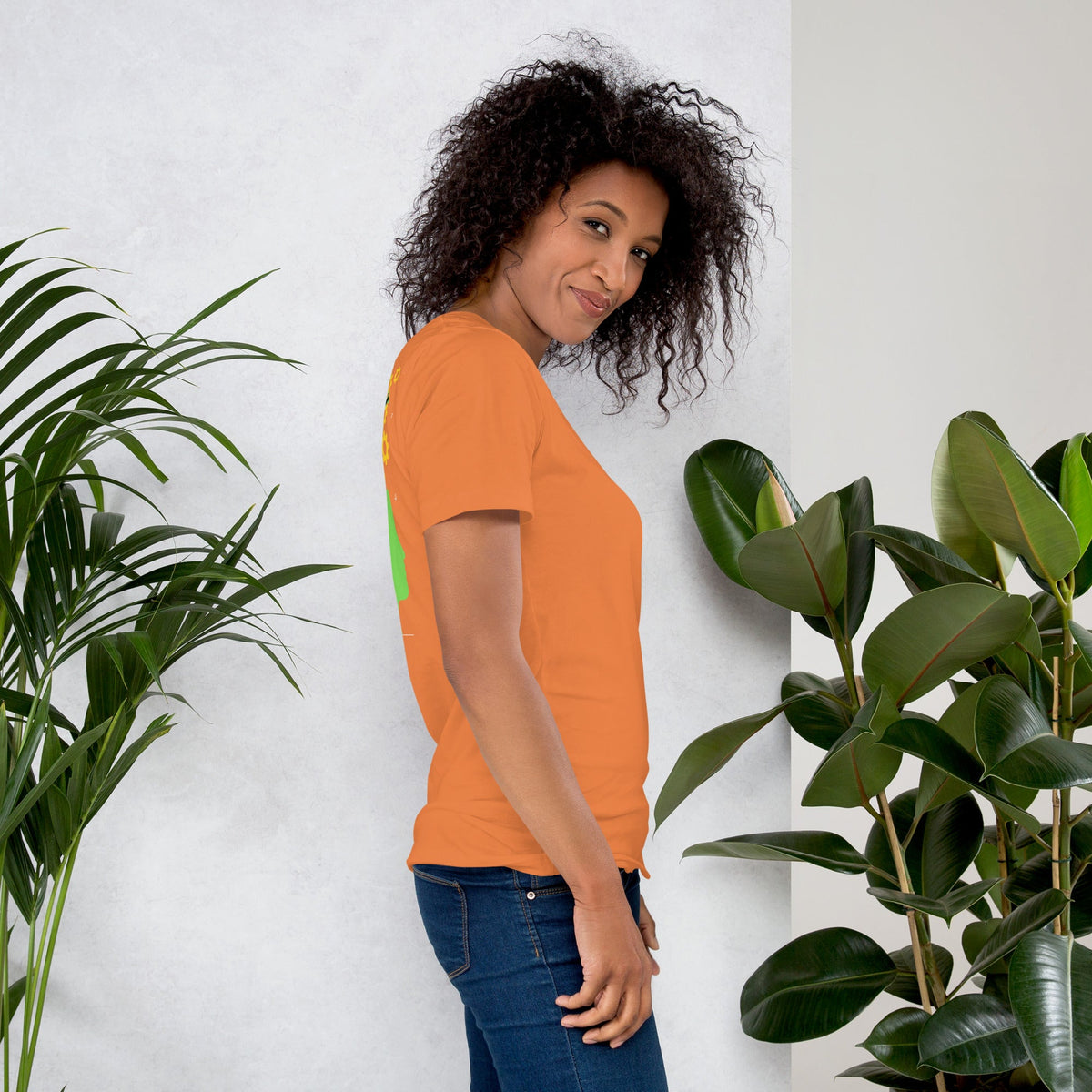 Barley Moon Botanicals unisex heather grey t-shirt featuring a mental health awareness graphic on the back.